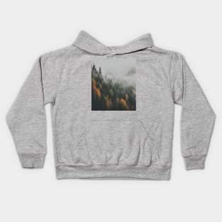 Autumn Dreams: A Misty Mountain Forest Kids Hoodie